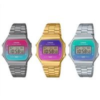 ราคา Casio Standard นาฬิกาข้อมือผู้ชาย สายสแตนเลส รุ่น A168,A168WER,A168WERB,A168WERG (A168WER-2A,A168WERB-2A,A168WERG-2A) (18137141264)