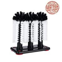 ราคา สินค้าพร้อมส่ง แปรงสำหรับล้างแก้ว 3 หัว พร้อมตัวดูดติดอ่างล้าง Nylon Brushes ที่ล้างแก้ว แปรงล้างแก้ว (8202519116)