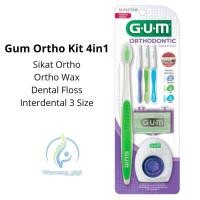 ราคา (แพ็คเกจ Ortho GUM 4 in 1) แปรงสีฟัน Ortho Gum / Gum Ortho Kit Gum Orthodontic Kit (24335892527)