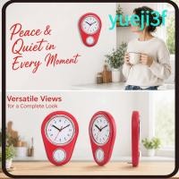 ราคา YUEJI นาฬิกาแขวนสไตล์มินิมอล, ABS 8.90x6.26x2.05in นาฬิกาเคลื่อนไหวเงียบ, นาฬิกาแขวนเงียบจับเวลาสีแดงหน้าปัดขนาดใหญ่แขวนสํานักงานผนัง (51264535487)