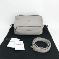 ราคา กระเป๋าสะพาย (Good Con) Givenchy Pandora Mini Grain Leather Fc21 สีเทา รอเช็คสต๊อก (47865133106)