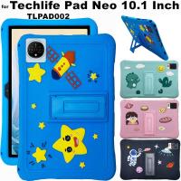 ราคา for Techlife Pad Neo 10.1 Inch TLPAD002 2024 Case Cartoon Shockproof Soft Silicone Protective Sleeve Stand Cover (29186133701)