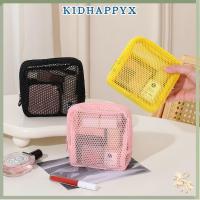 ราคา KIDHAPPYX กระเป๋าเครื่องสําอาง, กระเป๋าใส่กุญแจลิปสติกตาข่ายสีลูกกวาด, กระเป๋าใส่เหรียญซิปความจุขนาดเล็กทรงสี่เหลี่ยมใส (47606011996)