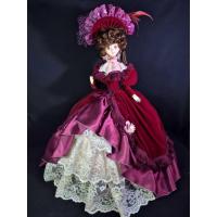 ราคา ตุ๊กตาฝรั่งเศสวินเทจชุดแดง(หน้ายาง) 55cm. French Doll / 西洋人形 (54461779002)