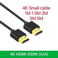 ราคา HDMI High Speed 1.5M 3M 5M 10M 2160p 4K 3D VER 2.0 สายเส้นเล็ก 1.5-10เมตร (Black) (19284218995)