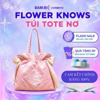 ราคา [มีจําหน่าย] FLOWER KNOWS กระเป๋าโท้ตหูรูดหนังสีชมพู (48565450824)