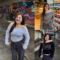 ราคา เสื้อปาดไหล่ แขนยาว ปาดไหล่แขนยาว สกรีนลายเต็มๆ ผ้ายืดนิ่มใส่สบายสุดๆ ปาดไหล่ได้หลายแบบ รุ่น ไวกิ้ง LOVELOVE (41023486445)