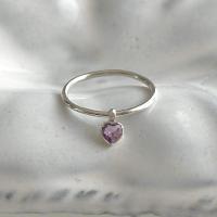 ราคา Winterwinter Jewelry Silver925 : เครื่องประดับเงินแท้ เงินแท้925 แหวนตุ้งติ้งรูปหัวใจ พลอยแท้ (27851749222)