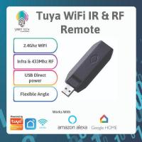 ราคา SMART TECH® Tuya WiFi RF+IR Universal Remote Control USB Controller Tuya Life App Voice Control Work with Alexa (55657410851)