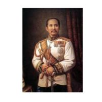 ราคา ภาพเหมือนพระบาทสมเด็จพระจุลจอมเกล้าเจ้าอยู่หัวTyชุดปักครอสติช11 CT พิมพ์ลาย งานฝีมือDIY50 x 70ซม. (22285285852)