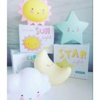 ราคา โคมไฟตั้งโต๊ะ โคมไฟ LED พระอาทิตย์ พระจันทร์ ก้อนเมฆ น่ารัก (2148541318)