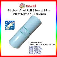 ราคา SUN Sticker Vinyl Roll Inkjet A4 21 cm x 25 m 100 micron Matte, Glossy (46565830559)