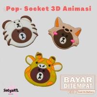 ราคา Pop-Socket Hp Holder 3D Cartoon Character Popsockets PVC Motif PREMIUM (57210383170)