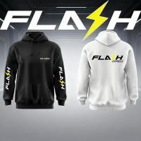 ราคา (พร้อมส่ง) เสื้อกันหนาว / กันลม / กันแดดมีฮู้ด สกรีนลายตามแบบ แฟลช เอ็กซ์เพรส (Flash Express) (44713180871)