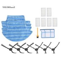 ราคา [yhumh002]18 ชิ้นสําหรับ V55 Pro Mop ผ้าแปรงด้านข้าง Hepa Filter สําหรับ V55 Pro หุ่นยนต์เครื่องดูดฝุ่น Patch เปลี่ยน (54813546500)