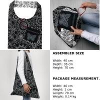 ราคา อิเกีย กระเป๋าทรงย่ามใช้ได้ 2ด้าน พร้อมกระเป๋าซิปใบเล็ก (1832991243)
