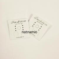 ราคา แป้นตุ้มหู ที่โชว์ต่างหู แป้นต่างหูเล็กสีขาว แพค95-100ใบ รหัส EAR022 (51861590984)