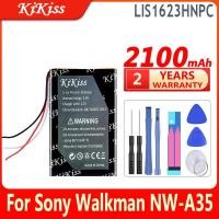 ราคา 2100mAh KiKiss แบตเตอรี่ที่มีประสิทธิภาพ LIS1623HNPC สําหรับ Sony Walkman NW-A35 NW-A45 NW-A46 NW-A55 NW-A56 NW-A57 NW-A105 NW-A106 (43631673937)