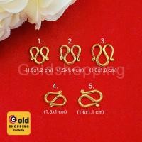 ราคา ตะขอตัวเอ็ม ตะขอตัวเอ็น สีทอง สำหรับสร้อย 3-5 บาท ตะขอสร้อยคอ M N ทองไมครอน ใส่อาบน้ำได้ ใส่ได้ทุกวัน (18101907344)