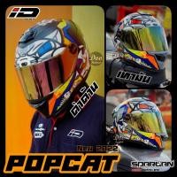 ราคา ใหม่ล่าสุด พร้อมส่ง หมวกกันน็อคหุ้มคาง ลาย PopCat ค่าย Index รุ่น Spartan2022 เอาใจทาสแมว ถอดซักได้ มีไซร์ M-XL (16712298785)