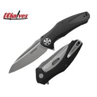 ราคา มีดพับ Kershaw Natrix KVT Flipper Knife Stonewashed Drop Point Blade, Black G10 Handles (7007BK) (42911968219)