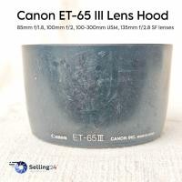ราคา Hood Canon ET-65 III genuine  for 85mm f/1.8, 100mm f/2 100-300mm USM 135mm f/2.8 SF lenses (44223940825)