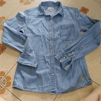 ราคา 0032 เสื้อเชิ๊ตยีนส์ wrangler ผ้านิ่มใส่สบาย ไหล่ 15.5 อก36 ยาว25 (44122213282)