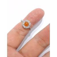ราคา แหวน พลอยโมรา สีเหลืองส้ม พลอยแท้ พลอยธรรมชาติ (51111429098)