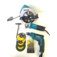 ราคา 1.วงเดือน7นิ้ว, 2.หินเจียร์4นิ้ว, 3.สว่านไฟฟ้า3หุน MAKITA แถมอุปกรณ์การใช้งาน ประกันทั้งชุด (20180827678)