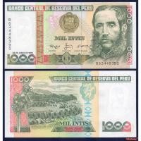 ราคา ธนบัตร เปรู PERU 1000 อินทิส รุ่นปี 1988 P-136 สภาพใหม่เอี่ยม 100% ไม่ผ่านใช้ UNC สำหรับสะสมและที่ระลึก (23708949497)