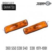 ราคา ไฟหรี่กันชน ไฟกันชน ไฟเลี้ยวกันชน รุ่น ไดฮัทสุ ไฮเจท DAIHATSU HIJET 360 550 แค๊ป S38 S40 ปี 1971 - 1981 รถตู้ สีส้ม (24679079611)
