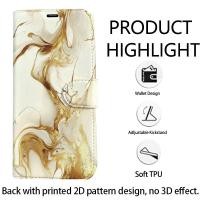 ราคา กระเป๋าสตางค์ลายหินอ่อนสีทองสไตล์พลิกเคสโทรศัพท์เข้ากันได้กับไอโฟน17 16 15 14 13 12 11 มือโปร สูงสุด อากาศบวกพร้อมช่องเสียบการ์ดหัวเข็มขัดแม่เหล็กขาตั้งพับได้ออกแบบหนังเทียม2งพิมพ์แบนช็อตระดับไฮเอ-ทนต