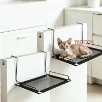 ราคา PRESTON Cat Window Hammock, Breathable Mesh Stable Cat Hanging Bed, Pet Nest No-punching พับทนทานแมวอาบแดดเตียงหน้าต่าง Perch (48666394971)