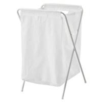 ราคา ☀️IKEA​ JÄLLพร้อมส่ง☀️ ตะกร้าใส่ผ้าซักมีโครงขาตั้ง, ขาว, 70 ลิตร (6009153389)