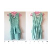 ราคา เดรสสีเขียวอ่อน (70060315)