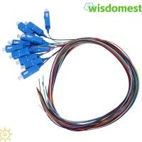 ราคา WISDOMEST ไฟเบอร์โหมดเดียว, SC/UPC Single Mode 12-Cores Fiber Pigtail Cable, Fiber Optic 1.5M Square Head SC/UPC Fiber Pigtail Cable Telecommunication (51116919904)