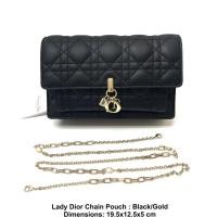 ราคา DIOR Lady Dior Chain Pouch (22819249117)