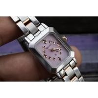 ราคา นาฬิกา Vintage มือสองญี่ปุ่น Seiko Lukia Solar V111 0BH0 Pink Dial ผู้หญิง Quartz สี่เหลี่ยม Tank 20mm (42661385281)
