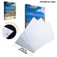 ราคา กระดาษสติ๊กเกอร์ Super Glossy Photo Sticker Paper 130G (แพ็คละ 100 แผ่น) เนื้อมัน (5963836162)