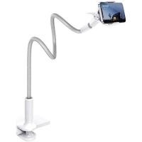ราคา Lamicall Gooseneck ที่วางโทรศัพท์เตียง- [ถักไนลอน] แขนยืดหยุ่น, ความยาวโดยรวม 38 นิ้ว, คลิปหนีบปรับได้ 360, ขาตั้งยึดโทรศัพท์มือถือเหนือศีรษะสําหรับเตียง, โต๊ะ, มือถือ 4-7, (53014121735)