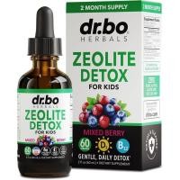 ราคา Zeolite Detox สําหรับเด็ก Liquid Drops - Advanced Clinoptilolite พร้อมวิตามินบริสุทธิ์ B12 & D - Kids Gentle Body Daily Cleanse Focus & Speech Extra Clinopt Zeolite Drops Detox Clilolite (54716647234)
