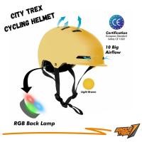 ราคา Singletrek1 CityTrek โคมไฟ Rainbow StandardEuropean HSB Lหมวกกันน็อคจักรยานสีน้ําตาล (43155699081)