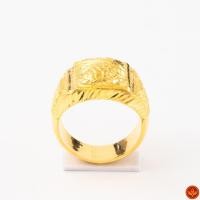 ราคา LSW แหวนทองคำแท้ 2 สลึง (7.58กรัม) ลายหัวโปร่งสี่เหลี่ยมมังกร RD-141 (2839163880)