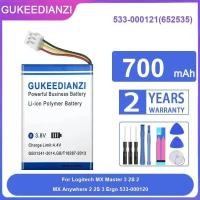 ราคา แบตเตอรี่เมาส์ไร้สาย 533-000121 652535 700mAh สําหรับ Logitech MX Master 3 2S 2 MX Anywhere 2 2S 3 Ergo 533-000120 (52262151671)