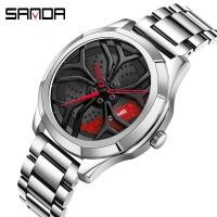 ราคา Sanda ขายดี นาฬิกาข้อมือควอตซ์แฟชั่น สไตล์สปอร์ต หรูหรา สําหรับผู้ชาย 1065-5 (17251233441)
