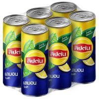 ราคา ลิปตันไอซ์ทีชาดำมะนาว 245มล. แพค 6 Lipton Ice Tea Lemon 245ml. Pack 6 [หมายเลขบาร์โค้ด 8858998575015 ] (52612599201)