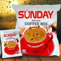 ราคา กาแฟซันเดย์ ห่อสีเงิน SUNDAY Instant Coffee Mix 3 in 1 กาแฟ สำเร็จรูป พร้อมชง (แพ็ค 30 ซอง) กาแฟพม่า ยอดนิยม Halal Food (3570146993)