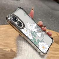 ราคา HP เคสโทรศัพท์สําหรับ OPPO A17 OPPO A17K กรณี Peony สีขาวคลาสสิกสไตล์จีนสไตล์กรณี Breathable Cesing ถุงลมนิรภัยKesing ซิลิโคน Air กระเป๋า Softcase (49713239618)