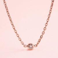 ราคา Grace Fine Jewelry สร้อยคอทองแท้ 9K Gold เพชรแท้มินิมอล (52059776084)