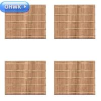 ราคา OHWK แผ่นรองจานไม้ไผ่ 4 ชิ้น, 17.7 x 11.8 นิ้วแผ่นรองจานสี่เหลี่ยมไม้กันลื่น,พับได้ทนทานทนความร้อนไม้ไผ่ธรรมชาติสําหรับร้านอาหารครัว (28795611835)